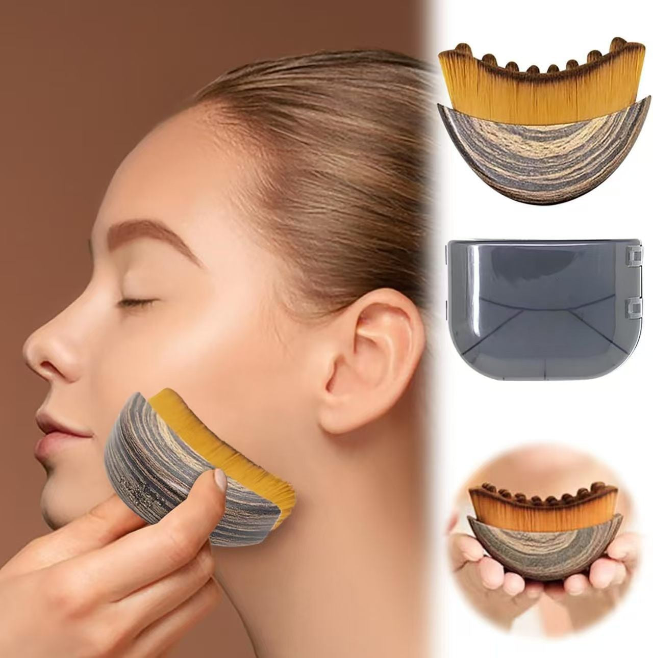 Cepillo Masajeador Linfático para Rostro y Cuerpo
