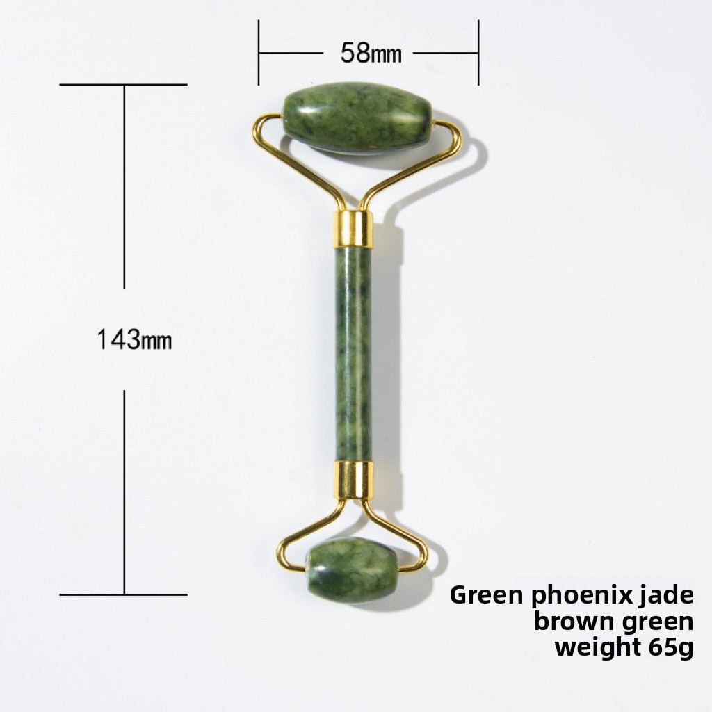 Masajeador Facial con Rodillo de Jade