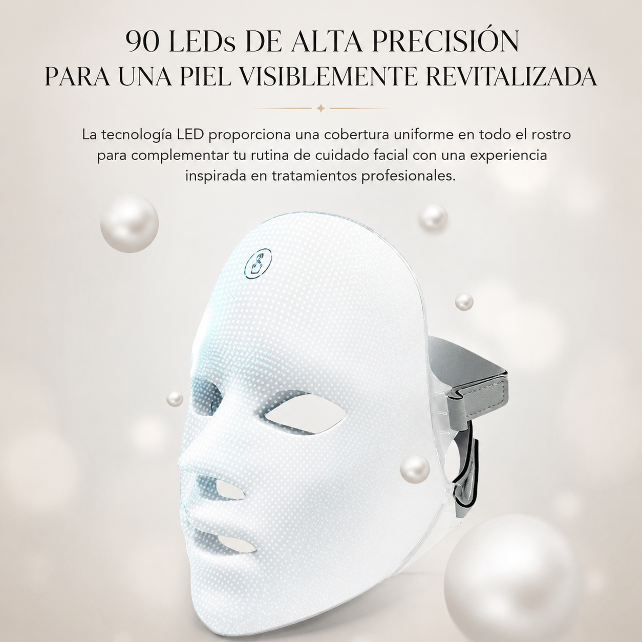 Máscara LED Facial de Luz Roja