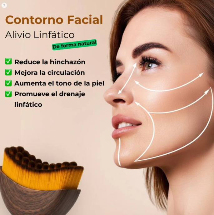 Cepillo Masajeador Linfático para Rostro y Cuerpo